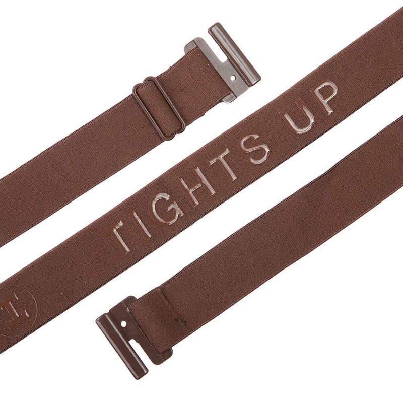 TIGHTS UP حزام تايتس أب® القابل للتعديل، غير مرئي، مشبك مسطح، حزام مرن غير مرئي. حزام قابل للتمدد للنساء والرجال - حزام بني - Image 2